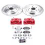 PowerStop KC219-26 Z26 Street Performance Ceramic Brake Pad, Drilled Slotted Rotor, and Caliper Kit
