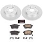PowerStop CRK3127 Genuine Geomet Coated Rotor and Low-Dust Ceramic Brake Pad Kit