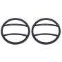 Kentrol 07-18 Jeep Wrangler JK Front Marker Covers Pair - Textured Black
