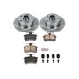 PowerStop KOE588 OE Stock Replacement Low-Dust Ceramic Brake Pad and Rotor Kit