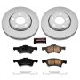 PowerStop CRK5246 Genuine Geomet Coated Rotor and Low-Dust Ceramic Brake Pad Kit