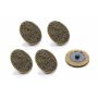 ALLSTAR PERFORMANCE ALL12101 Twist Lock Cleaning Disc 2in Coarse 5pk