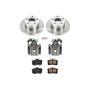 PowerStop KCOE849 OE Stock Replacement Low-Dust Ceramic Brake Pad, Rotor and Caliper Kit