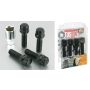 Project Kics Black Wt603 Tuskey 12X1.25 4 Locks + 1 Key - Black