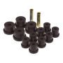Prothane 6-1052-BL 64-65 Ford Mustang Rear Spring & 9/16in Shackle Bushings - Black
