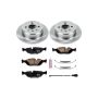PowerStop KOE4804 OE Stock Replacement Low-Dust Ceramic Brake Pad and Rotor Kit