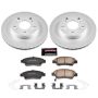 PowerStop CRK5400 Genuine Geomet Coated Rotor and Low-Dust Ceramic Brake Pad Kit