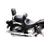 Mustang Motorcycle 79242 Mustang 00-11 Yamaha V-Star 1100 Classic,02-11 V-Star 1100 Silverado Touring 2PC Seat- Black