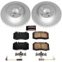 PowerStop CRK5239 Genuine Geomet Coated Rotor and Carbon-Fiber Ceramic Brake Pad Kit