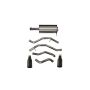 CORSA Performance 21035BPC Corsa 2019-24 Ram 1500 5.7L Crew Cab w/ 57in or 76in Bed Cat-Back Dual Rr Exit 5in Blk CerakoteTips