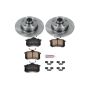 PowerStop KOE512 OE Stock Replacement Low-Dust Ceramic Brake Pad and Rotor Kit