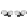 Go Rhino 732231T 18-20 Jeep Wrangler JL/JLU/Gladiator JT Light Mount - Two 3in Cubes