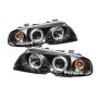 SPYDER 5008923 Projector Headlights - LED Halo - Black