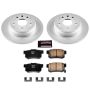 PowerStop CRK2308 Genuine Geomet Coated Rotor and Low-Dust Ceramic Brake Pad Kit