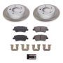 PowerStop SC6501 Semi-Coated Rotor and Low-Dust Ceramic Brake Pad Kit