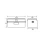 Tradesman Aluminum Flush Mount Truck Tool Box (36in.) - Brite