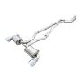 AWE Tuning 3015-32118 AWE 2020 Toyota Supra A90 Resonated Touring Edition Exhaust - 5in Chrome Silver Tips
