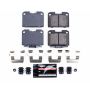 PowerStop Z23-631 PowerStop - Z23 Daily Driver Carbon-Fiber Ceramic Brake Pads with Hardware Kit