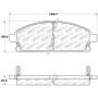 Stoptech 309.06910 Sport Brake Pads w/Shims and Hardware - Rear