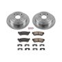 PowerStop KOE5897 OE Stock Replacement Low-Dust Ceramic Brake Pad and Rotor Kit