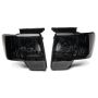 Raxiom T551344 09-14 Ford F-150 Axial OEM Style Rep Headlights- Chrome Housing- SmokedLens