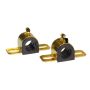 Prothane Universal 90 Deg Greasable Sway Bar Bushings - 29MM - Type B Bracket - Black