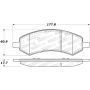Stoptech 309.10840 Sport Brake Pads w/Shims and Hardware - Rear