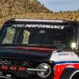 Ford Racing M-1820-BRW 2021-2025 Ford Performance Bronco Windshield Banner-White