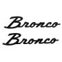 Ford Racing M-1447-BSMB 2021-2025 Bronco Classic Script Fender Badge Kit-Matte Black
