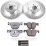 PowerStop K6035-26 Z26 Street Performance Ceramic Brake Pad and Drilled & Slotted Rotor Kit