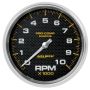 Autometer Marine Carbon Fiber 5in 10K RPM In-Dash Tachometer Gauge