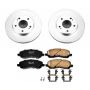 PowerStop CRK1678 Genuine Geomet Coated Rotor and Low-Dust Ceramic Brake Pad Kit