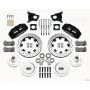 Wilwood 140-13554-D Dynapro 6 Front Hub Kit 12.19in Drilled AMC 71-76 OE Disc w/o Bendix Brakes