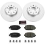PowerStop CRK6543 Genuine Geomet Coated Rotor and Low-Dust Ceramic Brake Pad Kit