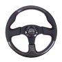NRG Carbon Fiber Steering Wheel (315mm) Leather Trim w/Red Stitching