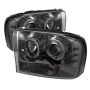 SPYDER 5010353 1PC Projector Headlights - Version 2 - LED Halo - Smoke