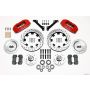 Wilwood 140-12836-DR Dynapro 6 Front Hub Kit 12.19in Drilled Red 79-81 Camaro