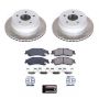 PowerStop SC2003 Semi-Coated Rotor and Low-Dust Ceramic Brake Pad Kit