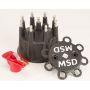 MSD IGNITION MSD79193 Cap & Rotor Kit Pro Mag Lite - Black