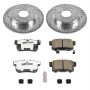 PowerStop K407-26 Z26 Street Performance Ceramic Brake Pad and Drilled & Slotted Rotor Kit
