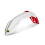 Cycra 1CYC-1461-42R 15-21 Yamaha YZ125 lite Front Fender - White w/ Red Vent