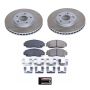 PowerStop SC2292 Semi-Coated Rotor and Low-Dust Ceramic Brake Pad Kit