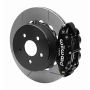 Wilwood 140-16179 2020+ Jeep Gladiator (JT) Narrow Superlite 4R Rear Slotted Brake Kit 14.00in Black w/ Lines