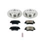 PowerStop KOE6502 OE Stock Replacement Low-Dust Ceramic Brake Pad and Rotor Kit