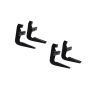 Westin 2002-2004 Honda CR-V Running Board Mount Kit - Black
