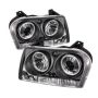 SPYDER 5009180 Projector Headlights - LED Halo - Black