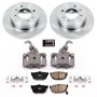 PowerStop KCOE3106 OE Stock Replacement Low-Dust Ceramic Brake Pad, Rotor and Caliper Kit