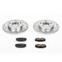 PowerStop K1298 Z23 Daily Driver Carbon-Fiber Ceramic Brake Pad and Drilled & Slotted Rotor Kit