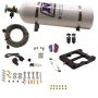 Nitrous Express 40080-15 Q-JET/HOLLEY SPREAD BORE HITMAN (100-150-200HP) WITH 15LB BOTTLE
