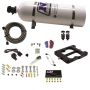Nitrous Express 40081-15 Q-JET/HOLLEY SPREAD BORE HITMAN PLUS (50-00-150-200HP) WITH 15LB BOTTLE